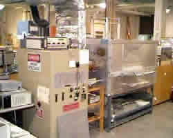 a photo of radio-frequency oven used for pilot-scale