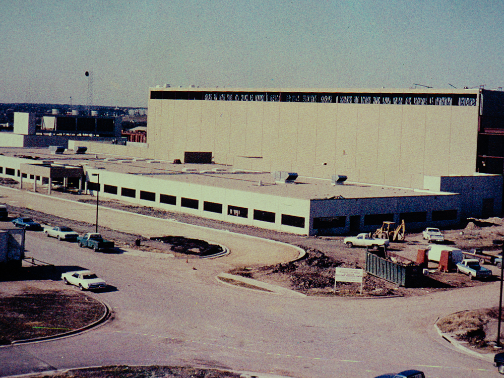 aerial view of CEER under construction